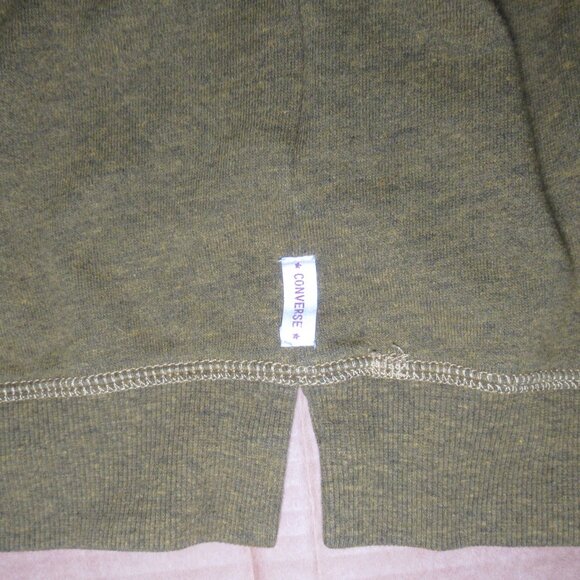 ✨Converse Heathered Mustard Yellow Quarter-Zip Hoodie | Size XS - Picture 7 of 13